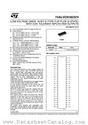 74ALVCH162374TTR datasheet pdf ST Microelectronics
