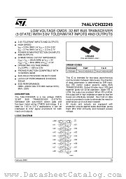 74ALVCH32245LB datasheet pdf ST Microelectronics