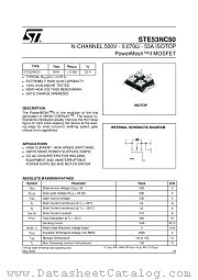 STE53NC50 datasheet pdf ST Microelectronics