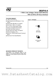 M25P10-AV datasheet pdf ST Microelectronics