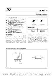 74LX1G70CTR datasheet pdf ST Microelectronics