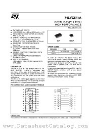 74LVC541AMTR datasheet pdf ST Microelectronics