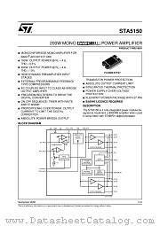 STA5150 datasheet pdf ST Microelectronics