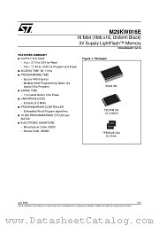 M29KW016E datasheet pdf ST Microelectronics
