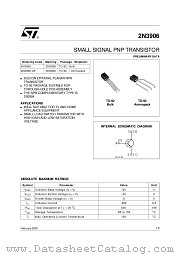 2N3906-AP datasheet pdf ST Microelectronics