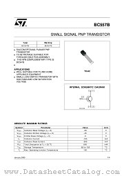 BC557B-AP datasheet pdf ST Microelectronics