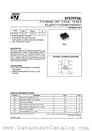 STS7PF30L datasheet pdf ST Microelectronics