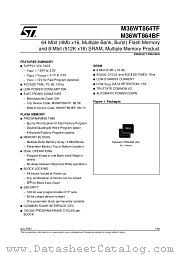 M36WT864TF datasheet pdf ST Microelectronics