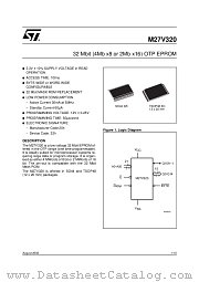 M27V320 datasheet pdf ST Microelectronics