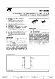 HCF40162M013TR datasheet pdf ST Microelectronics