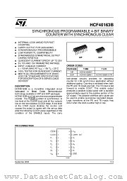 HCF40163BM1 datasheet pdf ST Microelectronics