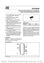 HCF4097M013TR datasheet pdf ST Microelectronics