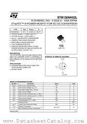 STB130NH02L datasheet pdf ST Microelectronics