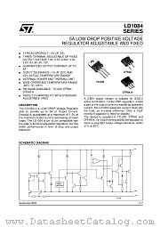 LD1084D2T90 datasheet pdf ST Microelectronics