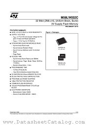M58LW032C datasheet pdf ST Microelectronics