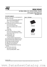 M58LW064C datasheet pdf ST Microelectronics