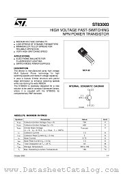 ST83003 datasheet pdf ST Microelectronics