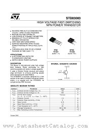 STD83003 datasheet pdf ST Microelectronics