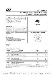 STT1NF100 datasheet pdf ST Microelectronics