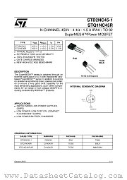 STD2NC45-1 datasheet pdf ST Microelectronics