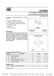 LET9060C datasheet pdf ST Microelectronics