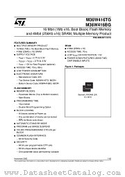 M36W416BG datasheet pdf ST Microelectronics