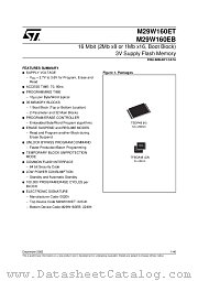 M29W160ET datasheet pdf ST Microelectronics
