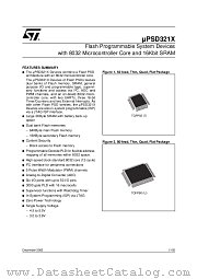 UPSD3212CV datasheet pdf ST Microelectronics