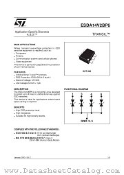 ESDA14V2BP6 datasheet pdf ST Microelectronics