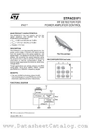 STPAC01F1 datasheet pdf ST Microelectronics