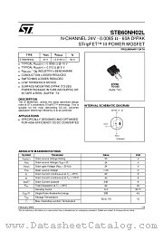 STB60NH02L datasheet pdf ST Microelectronics