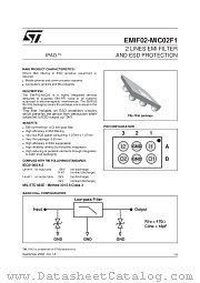 EMIF02-MIC02F1 datasheet pdf ST Microelectronics