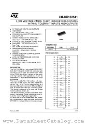 74LCX162541TTR datasheet pdf ST Microelectronics