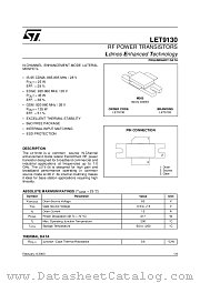 LET9130 datasheet pdf ST Microelectronics