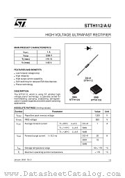 STTH112U datasheet pdf ST Microelectronics