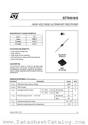 STTH310S datasheet pdf ST Microelectronics