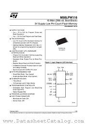 M50LPW116 datasheet pdf ST Microelectronics