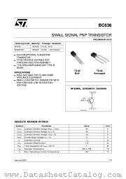 BC636-AP datasheet pdf ST Microelectronics