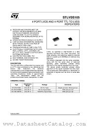 STLVDS105BTR datasheet pdf ST Microelectronics