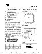 TSA1005 datasheet pdf ST Microelectronics