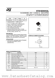 STB100NH02L datasheet pdf ST Microelectronics