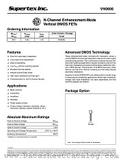 VN0606 datasheet pdf Supertex Inc