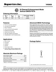 VN0808L datasheet pdf Supertex Inc