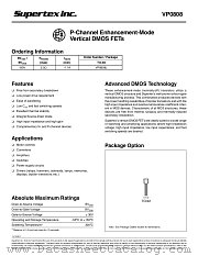VP0808 datasheet pdf Supertex Inc