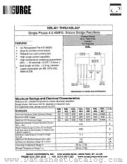 KBL405 datasheet pdf Surge Components