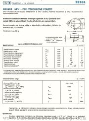 KD602 datasheet pdf Tesla Elektronicke