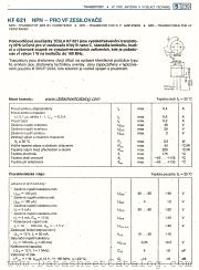 KF621 datasheet pdf Tesla Elektronicke