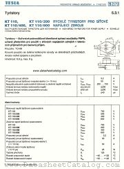 KT110 datasheet pdf Tesla Elektronicke