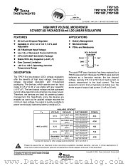 TPS71501 datasheet pdf Texas Instruments