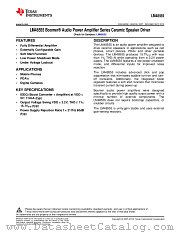 LM48555 datasheet pdf Texas Instruments